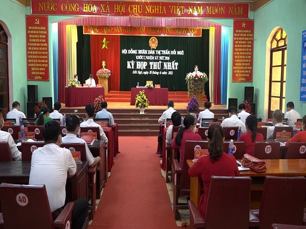 HĐND Thị trấn Đồi Ngô tổ chức kỳ họp thứ nhất, nhiệm kỳ 2021- 2026