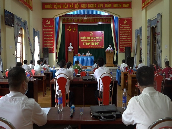 HĐND xã Đông Phú, khóa XX tổ chức kỳ họp thứ nhất