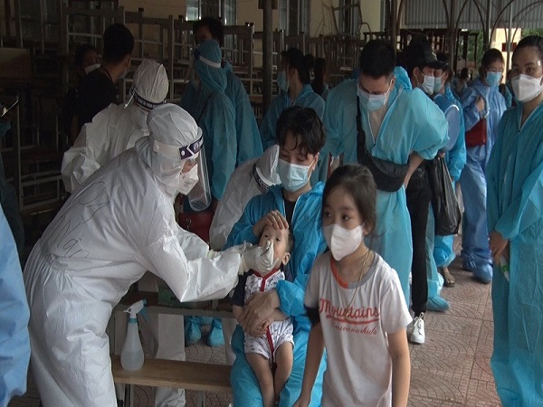 Lục Nam đón 146 công dân từ TP Hồ Chí Minh, Đồng Nai và Bình Dương về thực hiện cách ly y tế 14 ngày
