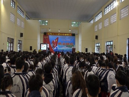 Tổ chức tuyên truyền biển đảo tại trường THPT Lục Nam.
