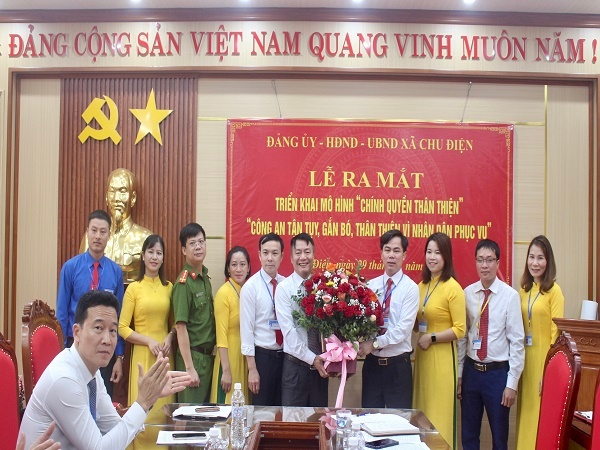 Xã Chu Điện ra mắt mô hình chính quyền thân thiện