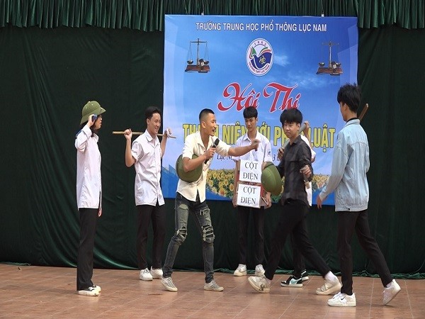 THPT Lục Nam tổ chức hội thi: Thanh niên với pháp luật