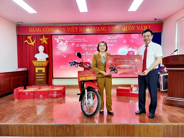 Agribank chi nhánh huyện Lục Nam, Bắc Giang II tổ chức trao giải thưởng  Chương trình " Tài lộc...