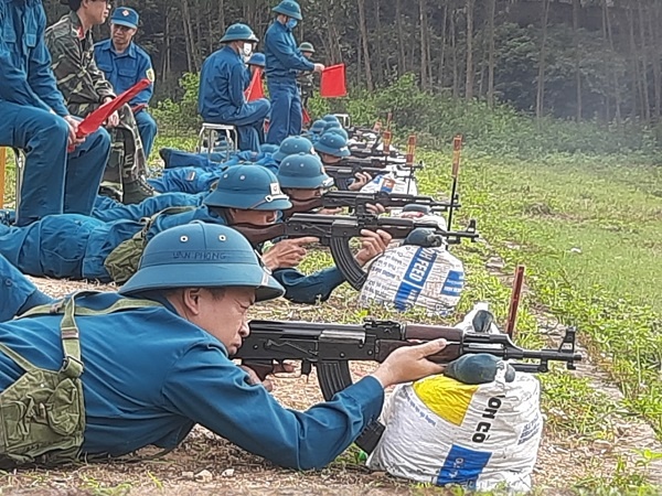 Lục Nam: Kiểm tra bắn đạn thật đối với lực lượng dân quân năm thứ nhất