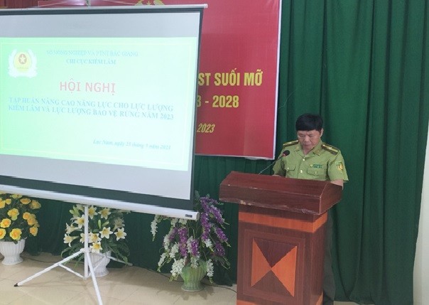 Lục Nam: Tập huấn nâng cao năng lực cho lực lượng Kiểm lâm và lực lượng bảo vệ rừng năm 2023