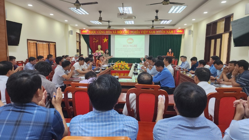 UBMTTQ huyện tổ chức hội nghị lấy ý kiến sự hài lòng của người dân về kết quả xây dựng NTM huyện Lục Nam