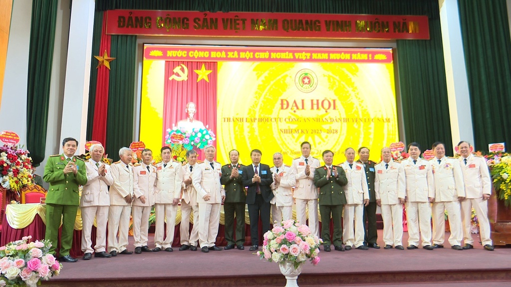 Đại hội thành lập Hội Cựu Công an nhân dân huyện Lục Nam