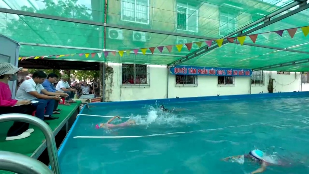Phòng GD-ĐT huyện khai mạc giải bơi học sinh khối Tiểu học  năm học 2023-2024