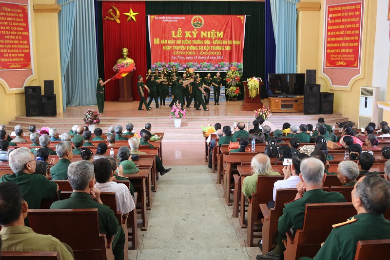 Hội truyền thống Trường Sơn huyện  tổ chức Lễ kỷ niệm 60 năm ngày mở đường Trường Sơn - Hồ Chí Minh