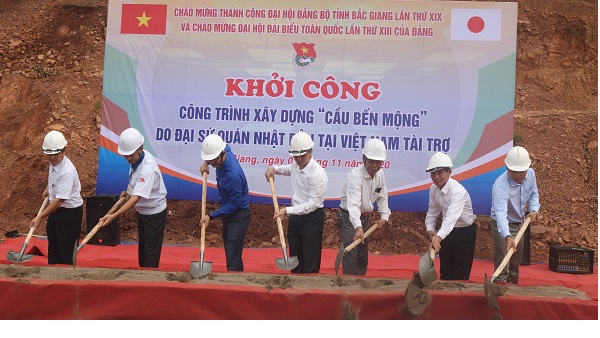 Khởi công xây dựng cầu Bến Mộng thôn Thọ Sơn - Lục Sơn