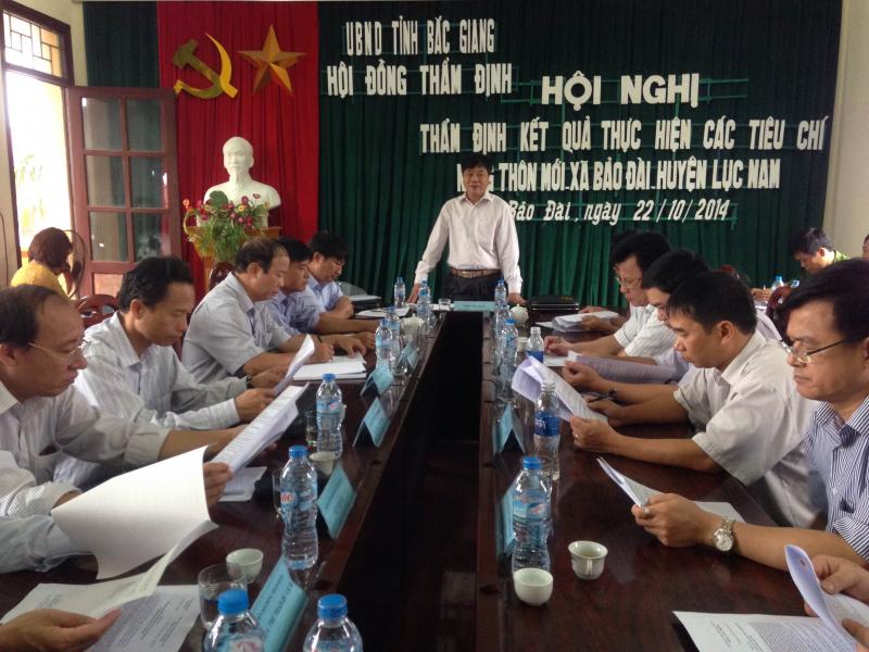 Hội đồng thẩm định của tỉnh tổ chức thẩm định kết quả thực hiện các tiêu chí về xây dựng nông thôn mới tại xã Bảo Đài