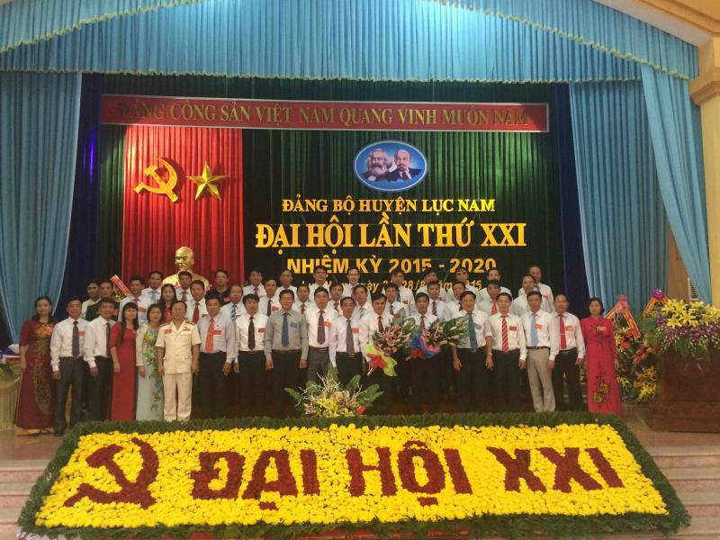 BCH Đảng bộ huyện Lục Nam khóa XXI, nhiệm kỳ 2015-2020