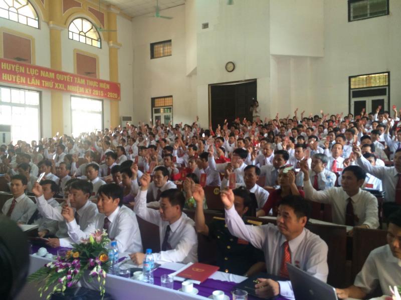  Đại hội đại biểu Đảng bộ huyện Lục Nam khoá XXI thành công tốt đẹp