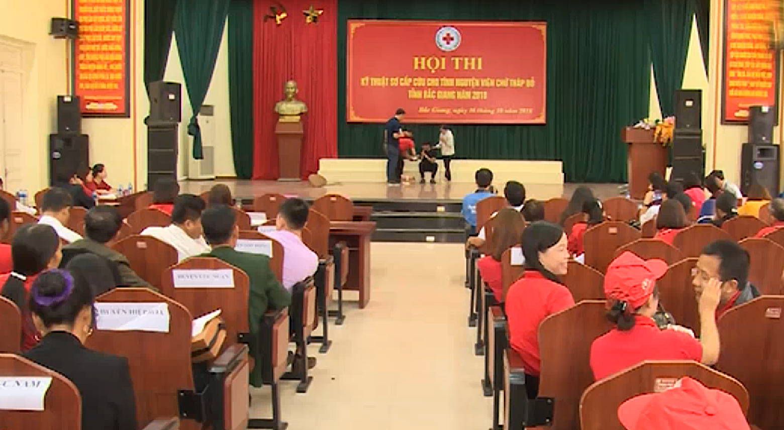 Tân Yên giành giải nhì Hội thi kỹ thuật sơ cấp cứu cho tình nguyện viên Chữ thập đỏ